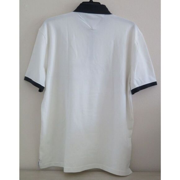 Tommy Hilfiger 78J4775 110 Mens Sz 2XL Tommy White Baldwin Short Sleeve Polo $98 - Picture 2 of 8